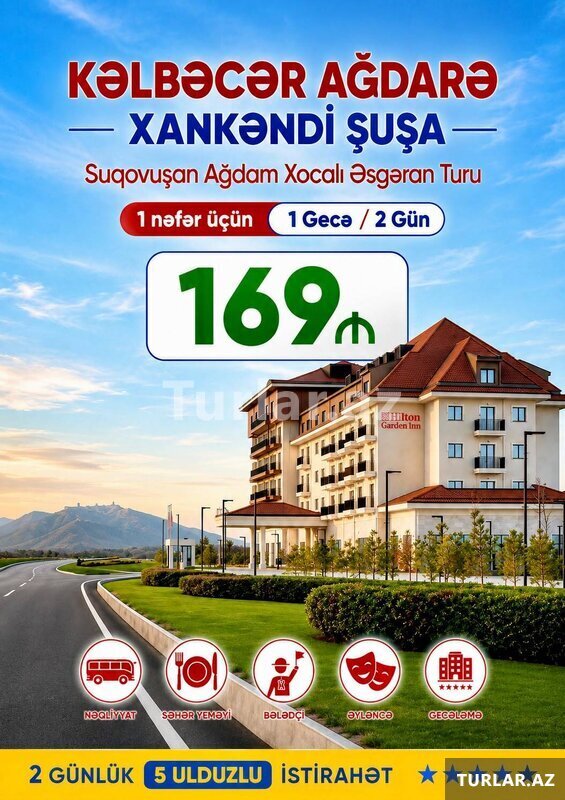 Şuşadan Kəlbəcərə 2 günluk Qarabağ İnciləri Şuşadan Kəlbəcərə 2 günluk Qarabağ İnciləri
