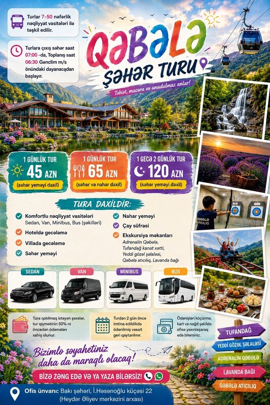 Qəbələ Şəhər Turu Qəbələ Şəhər Turu