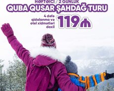 Qidalanma daxil 2 günlük Quba Qusar turu