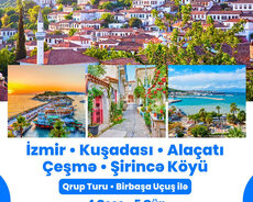 İzmir Alaçati Çeşmə Qrup Turu