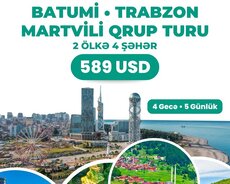 Batumi Trabzon Martvili turu 2 ölkə 4 şəhər