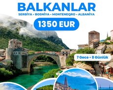 Balkanlar Qrup Turu - 4 ölkə 8 şəhər