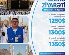 Ümrə ziyarəti Yanvar ayinda