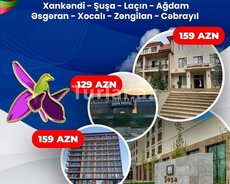 Xankəndi Şuşa Laçin AĞDAM-ƏSGƏRAN-XOCALI-ZƏNGİLAN-CƏBRAYIL T