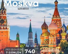 Yeni ili Moskvada qarşıla