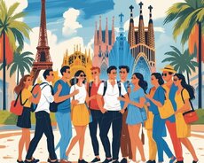 Paris, Barcelona, Porto səfəri