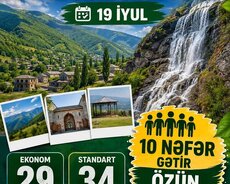Şəki yaylası-Oğuz Xal-xal turu ( özün pulsuz gəl)