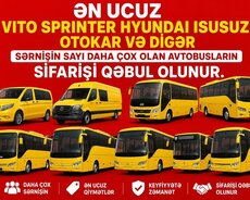 Hər saya uyğun avtobusların sifarişi qəbul olunur