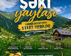 Şəki yaylası Oğuz Xal-xal turu 1 və 2 günlük