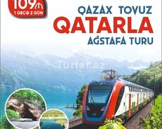 Qazax, tovuz, Ağstafaya qatarla tur