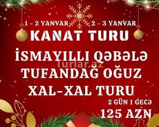 İsmayilli Qəbələ Tufandağ Oğuz Xalxal kanat turu