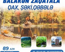 2 gün Balakən Zaqatala Qax Şəki Oğuz turu