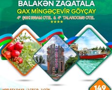 Balakən Zaqatala Qax Şəki Mingəçevir səyahəti