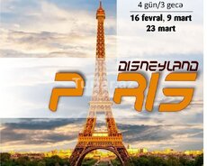 Paris-Disneyland qrup turu imkanı